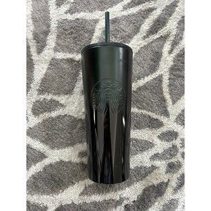 Starbucks Black Gradient 24oz Stainless NWT Steel Tumbler 2021 Green Straw